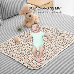 60x80cm Bébé Tapis D'urine Grand Respirant Imperméable À L'eau Infantile Doublure Couverture De Tapis Matelas à Langer Couches À Langer Change Lit En Coton Couverture De Bande Dessinée(Chien) 9 60x80cm Bébé Tapis D'urine Grand Respirant Imperméable À L'eau Infantile Doublure Couverture De Tapis Matelas à Langer Couches À Langer Change Lit En Coton Couverture De Bande Dessinée(Chien) -ATMOSPHERA || Songmics Soldes Boutique 49476917 3