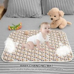 60x80cm Bébé Tapis D'urine Grand Respirant Imperméable À L'eau Infantile Doublure Couverture De Tapis Matelas à Langer Couches À Langer Change Lit En Coton Couverture De Bande Dessinée(Chien) 10 60x80cm Bébé Tapis D'urine Grand Respirant Imperméable À L'eau Infantile Doublure Couverture De Tapis Matelas à Langer Couches À Langer Change Lit En Coton Couverture De Bande Dessinée(Chien) -ATMOSPHERA || Songmics Soldes Boutique 49476917 4