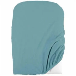 Domiva Lot 2 Housses De Matelas A Langer - 50 X 75 Cm - Eponge Polycoton - Blanc/Nile -ATMOSPHERA || Songmics Soldes Boutique 49895751 3