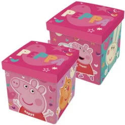 Tabouret De Rangement 30x30x30 Cm - Peppa Pig
