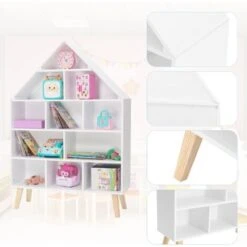 WOLTU Étagère à Livres Pour Enfants. Étagère à Jouets Meuble Enfant Avec 11 Compartiments De Rangement Ouverts. Blanc -ATMOSPHERA || Songmics Soldes Boutique 53524007 3