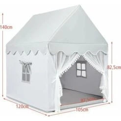 COSTWAY Tente De Jeux Pour Enfants, Cabane De Style Princesse En Coton, Cadeau Pour Garçons Et Filles -ATMOSPHERA || Songmics Soldes Boutique 53988663 5