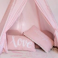 Tipi Déco Enfant 160cm Rose Atmosphera For Kids 9 Tipi Déco Enfant 160cm Rose Atmosphera For Kids -ATMOSPHERA || Songmics Soldes Boutique 54427989 3