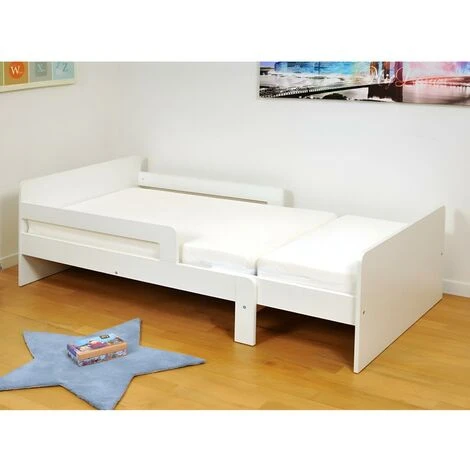 Lit Evolutif ZELLY - 90x140/170/200cm - Epicéa Blanchi 4 Lit Evolutif ZELLY - 90x140/170/200cm - Epicéa Blanchi – Image 2