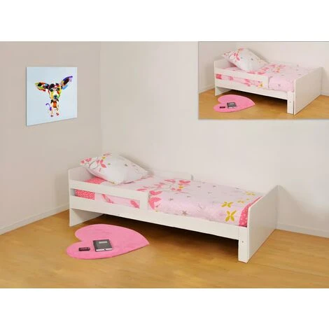 Lit Evolutif ZELLY - 90x140/170/200cm - Epicéa Blanchi 7 Lit Evolutif ZELLY - 90x140/170/200cm - Epicéa Blanchi – Image 5