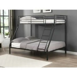 Lits Superposés ELEVATIO IV - 90 Et 140 X 190 Cm - Acier - Noir -ATMOSPHERA || Songmics Soldes Boutique 55883734 2