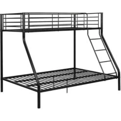 Lits Superposés ELEVATIO IV - 90 Et 140 X 190 Cm - Acier - Noir -ATMOSPHERA || Songmics Soldes Boutique 55883734 3