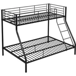 Lits Superposés ELEVATIO IV - 90 Et 140 X 190 Cm - Acier - Noir -ATMOSPHERA || Songmics Soldes Boutique 55883734 4
