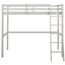 Lit Mezzanine GEDEON II - 90 X 190 Cm - Pin Massif - Blanchi -ATMOSPHERA || Songmics Soldes Boutique 55885085 5