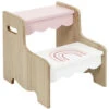 Paris Prix - Marchepied Pour Enfant Fille 33cm Rose & Blanc -ATMOSPHERA || Songmics Soldes Boutique 57074710 1