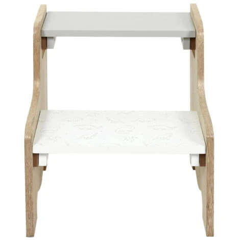 Paris Prix - Marchepied Pour Enfant Garçon 33cm Gris & Blanc 4 Paris Prix - Marchepied Pour Enfant Garçon 33cm Gris & Blanc – Image 2