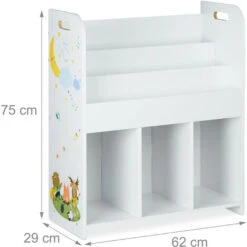 Relaxdays Etagère Enfants, Jouets Et Livres, Garçonnets Et Fillettes, Motif Feu , étagère De Jouets, PB, 75x62x29 Cm, -ATMOSPHERA || Songmics Soldes Boutique 57960823 4