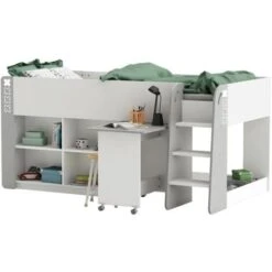 Lit Enfant Combiné Avec Bureau Et Rangement 90x200 - Hampton - Calicosy -ATMOSPHERA || Songmics Soldes Boutique 58154255 4