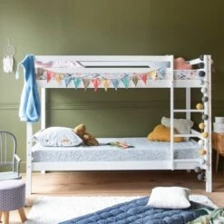 Lits Superposés Pour Enfants 190x90cm Blanc AMBRE -ATMOSPHERA || Songmics Soldes Boutique 59927379 2
