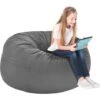 RELAX4LIFE Pouf Géant En Forme De Poire Avec Remplissage D’Éponge, Pouf Poire Avec Housse En Peluche Courte à Fermeture Éclair, Pouf Confortable, Capacité De Charge 150 KG, Pour Salon/Terrasse (Gris) 1 RELAX4LIFE Pouf Géant En Forme De Poire Avec Remplissage D’Éponge, Pouf Poire Avec Housse En Peluche Courte à Fermeture Éclair, Pouf Confortable, Capacité De Charge 150 KG, Pour Salon/Terrasse (Gris) -ATMOSPHERA || Songmics Soldes Boutique 60464706 1