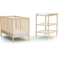 AT4 - Table à Langer 2 étagères ESSENTIEL -ATMOSPHERA || Songmics Soldes Boutique 61662823 3