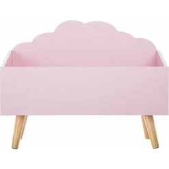 Coffre à  Jouets En Bois Nuage Atmosphera - Rose -ATMOSPHERA || Songmics Soldes Boutique 64136903 3