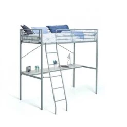 Songmics LIT HAUT AVEC BUREAU LEO