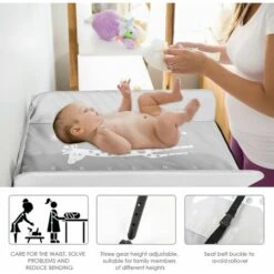 Randaco Table à Langer Baignoire Table à Langer Matelas à Langer Pliable Avec Coussin -ATMOSPHERA || Songmics Soldes Boutique 65991811 4