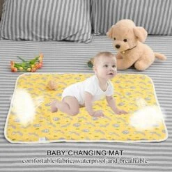 60x80cm Bébé Tapis D'urine Grand Respirant Imperméable À L'eau Infantile Doublure Couverture De Tapis Matelas à Langer Couches À Langer Change Lit En Coton Couverture De Bande Dessinée(fox) -ATMOSPHERA || Songmics Soldes Boutique 67808255 4