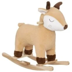 Biche À Bascule Pour Enfant Beige Atmosphera