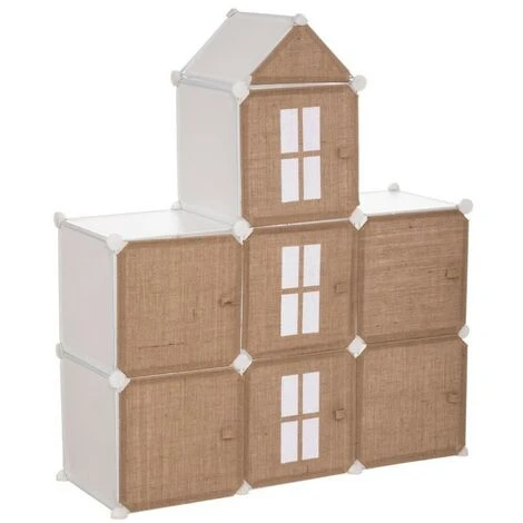 ATMOSPHERA Meuble De Rangement Château Jute 4 ATMOSPHERA Meuble De Rangement Château Jute – Image 2
