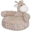 Fauteuil Peluche Girafe Beige Atmosphera