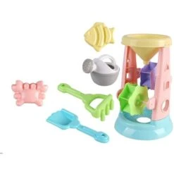 Jouets De Plage Set, Enfant Jouant à L'outil De Sable 6 Pack Toy Sablier, Adapté à La Fête De La Plage