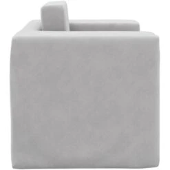 Canapé Pour Enfants | Canapé Droit Fixe Canapé De Salon Sofa Gris Clair Peluche Douce FR71038 -ATMOSPHERA || Songmics Soldes Boutique 76677259 3