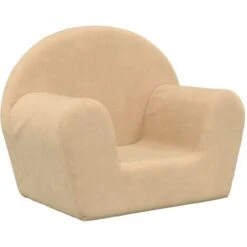 Canapé Pour Enfants | Canapé Droit Fixe Canapé De Salon Sofa Crème Peluche Douce FR81517 -ATMOSPHERA || Songmics Soldes Boutique 76677462 2