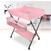 Aqrau Table à Langer Pliable Pour Bébé, Station De Couche Pour Bébé, Plate-forme D'allaitement Avec Charge De 25 Kg - Rose -ATMOSPHERA || Songmics Soldes Boutique 78661813 1