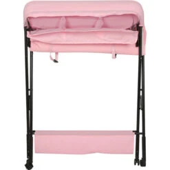 Aqrau Table à Langer Pliable Pour Bébé, Station De Couche Pour Bébé, Plate-forme D'allaitement Avec Charge De 25 Kg - Rose -ATMOSPHERA || Songmics Soldes Boutique 78661813 5