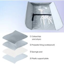 SWANEW Table à Langer Pliable Pour Bébé, Étagère à Langer Combinaison à Langer Réglable En Hauteur Avec Panier De Rangement Gris Foncé 10 SWANEW Table à Langer Pliable Pour Bébé, Étagère à Langer Combinaison à Langer Réglable En Hauteur Avec Panier De Rangement Gris Foncé -ATMOSPHERA || Songmics Soldes Boutique 81064003 4