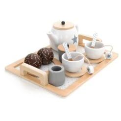 Service à Thé Jouet Montessori Robincool Tea Caprizze 27x21x10 Cm En Bois Éco Avec Plateau, Théière Et Accessoires Inclus -ATMOSPHERA || Songmics Soldes Boutique 81223062 5