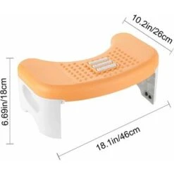 DHKLFA Tabouret De Toilette – Tabouret Accroupi Pour Caca De Toilette Pour Salle De Bain, Capacité De 350 Lb, Enfants, Adultes, Personnes âgées, Enceintes, Tabourets De Toilette Pour Caca, Pour Une Bo -ATMOSPHERA || Songmics Soldes Boutique 81296791 4