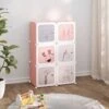 Armoire De Rangement Pour Enfants Avec 6 Cubes Rose PP FR7959 -ATMOSPHERA || Songmics Soldes Boutique 81597604 1