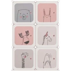 Armoire De Rangement Pour Enfants Avec 6 Cubes Rose PP FR7959 -ATMOSPHERA || Songmics Soldes Boutique 81597604 3