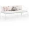 Cadre De Canapé-lit Extensible Lit Simple Pour Adulte - Blanc Métal 90x200 Cm BV245709 - BonneVie -ATMOSPHERA || Songmics Soldes Boutique 81965026 1