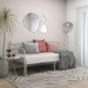 Cadre De Canapé-lit Extensible Lit Simple Pour Adulte - Blanc Métal 90x200 Cm BV593060 - BonneVie -ATMOSPHERA || Songmics Soldes Boutique 81965053 1