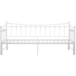 Cadre De Canapé-lit Extensible Lit Simple Pour Adulte - Blanc Métal 90x200 Cm BV513328 - BonneVie -ATMOSPHERA || Songmics Soldes Boutique 81965180 3