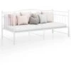 Cadre De Canapé-lit Extensible Lit Simple Pour Adulte - Blanc Métal 90x200 Cm BV898820 - BonneVie