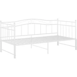 Cadre De Canapé-lit Extensible Lit Simple Pour Adulte - Blanc Métal 90x200 Cm BV898820 - BonneVie -ATMOSPHERA || Songmics Soldes Boutique 81965328 5