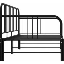 Cadre De Canapé-lit Extensible Lit Simple Pour Adulte - Noir Métal 90x200 Cm BV225390 - BonneVie -ATMOSPHERA || Songmics Soldes Boutique 81965484 3