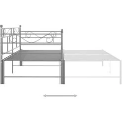 Cadre De Canapé-lit Extensible Lit Simple Pour Adulte - Gris Métal 90x200 Cm BV792222 - BonneVie 10 Cadre De Canapé-lit Extensible Lit Simple Pour Adulte - Gris Métal 90x200 Cm BV792222 - BonneVie -ATMOSPHERA || Songmics Soldes Boutique 81965919 4