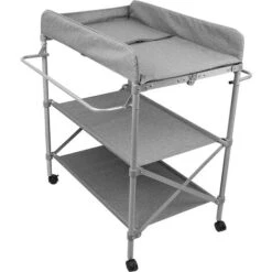 Skecten® Table à Langer 3 Couches Gris -ATMOSPHERA || Songmics Soldes Boutique 82107920 3