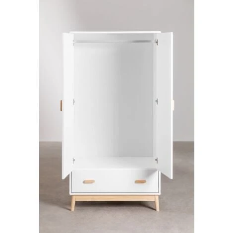 Armoire Avec Tiroir En MDF Tom Kids SKLUM Blanc 7 Armoire Avec Tiroir En MDF Tom Kids SKLUM Blanc – Image 5