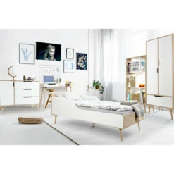Armoire Sofie 2 Portes + 1 Tiroir - Beige Et Blanc - H 180 X L 60 X P 50cm - Livraison Gratuite -ATMOSPHERA || Songmics Soldes Boutique 82715586 3