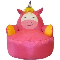 No Name Pouf Enfant En Polyester Animal Licorne
