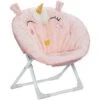 Fauteuil Enfant Pliant Licorne - Rose En Tissu D. 50 X H. 55cm - Atmosphera Créateur D'intérieur -ATMOSPHERA || Songmics Soldes Boutique 87948080 1
