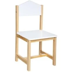 Chaise Enfant Maison - Blanc - Atmosphera Créateur D'intérieur